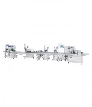 Wooden spoon fork and napkin packaging machine